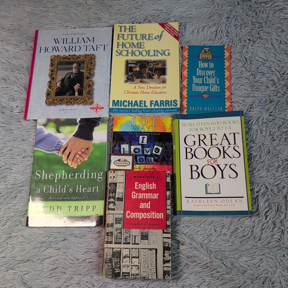Lot Of 7 Christian Based‎ Homeschool Curriculum Guide Books Learning Teaching